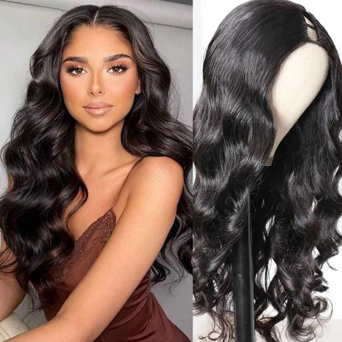 Bodywave U-Part Wig (Middle Part) display picture 1