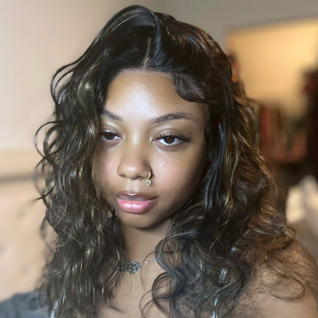 Body Wave Highlight T Part Lace Front Human Hair  Wig