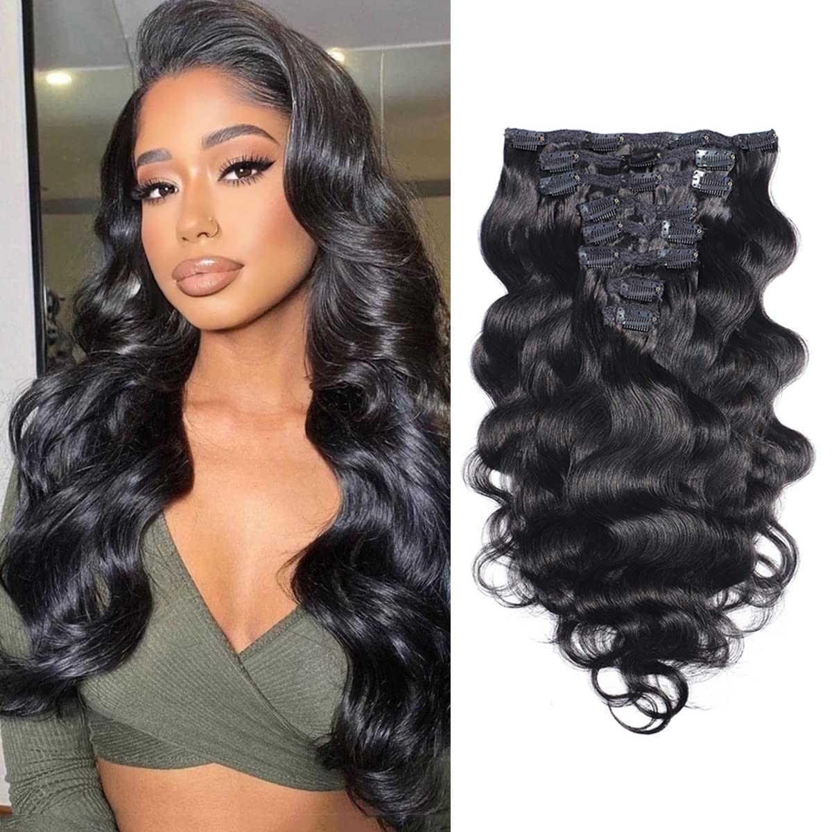 Body Wave Seamless Clip-Ins