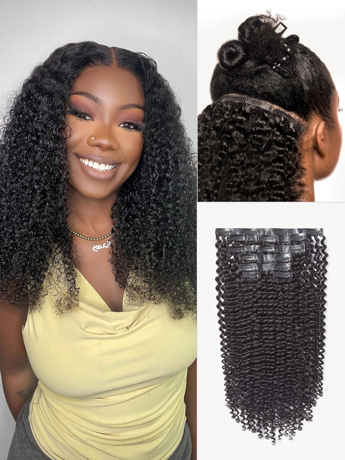 Curly Seamless Clip-ins