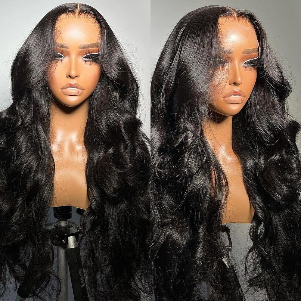 Glueless Virgin Brazilian Body wave 13x6 Frontal Wig