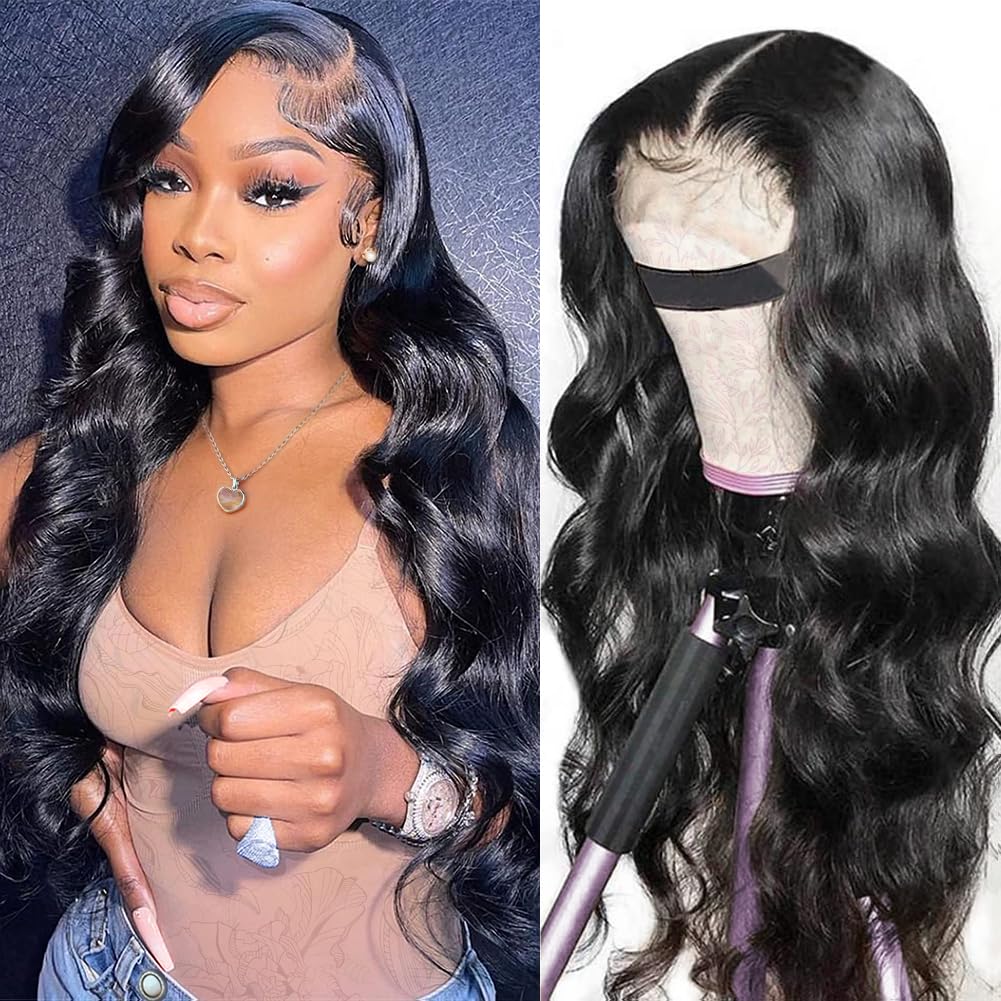 Glueless Body Wave Lace 4X4 Frontal Wig