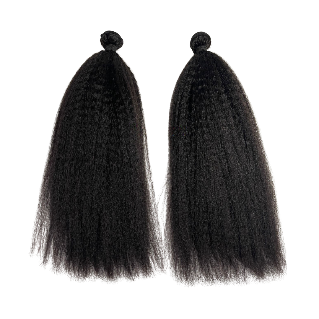 Kinky Straight Bundle Weft Hair Extensions