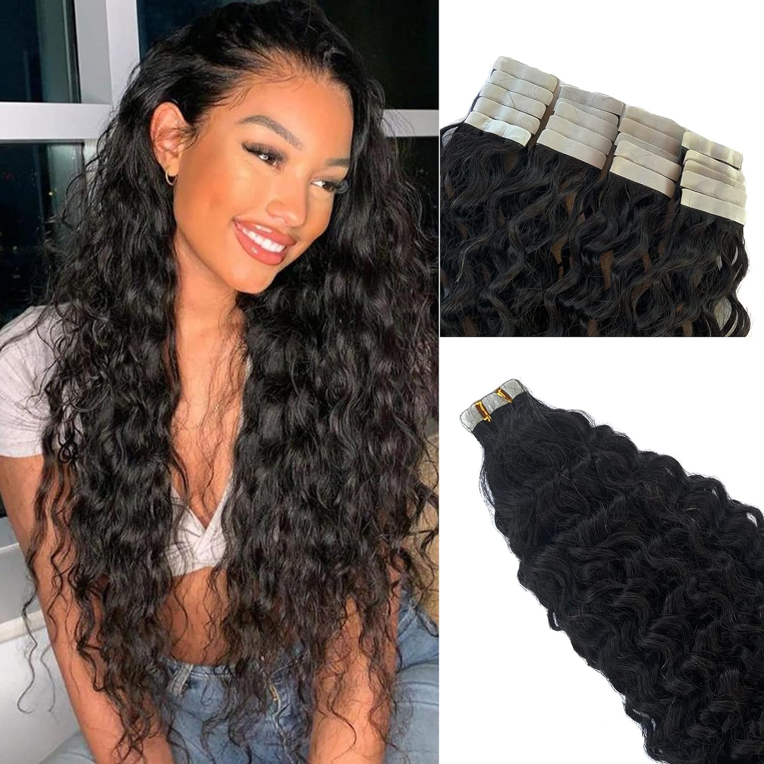 Loose Wave Tape Ins Hair Extentions